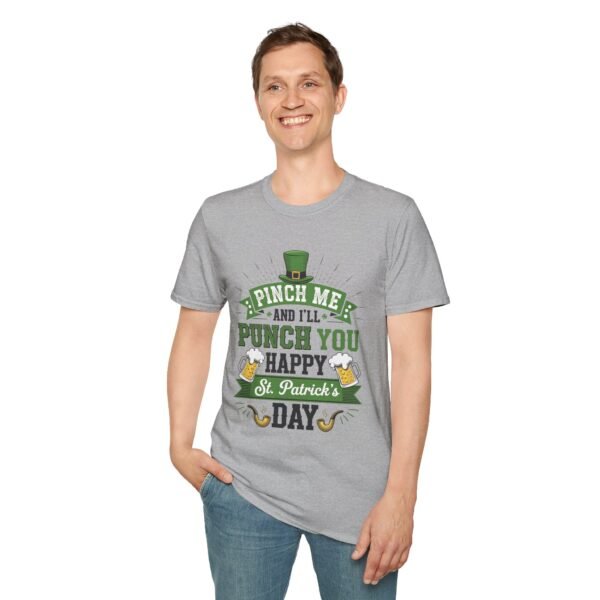 17585836389092923589_2048.jpeg St. Patrick's Day Tee - "Pinch Me and I'll Punch You Happy" Funny Irish Drinking Shirt