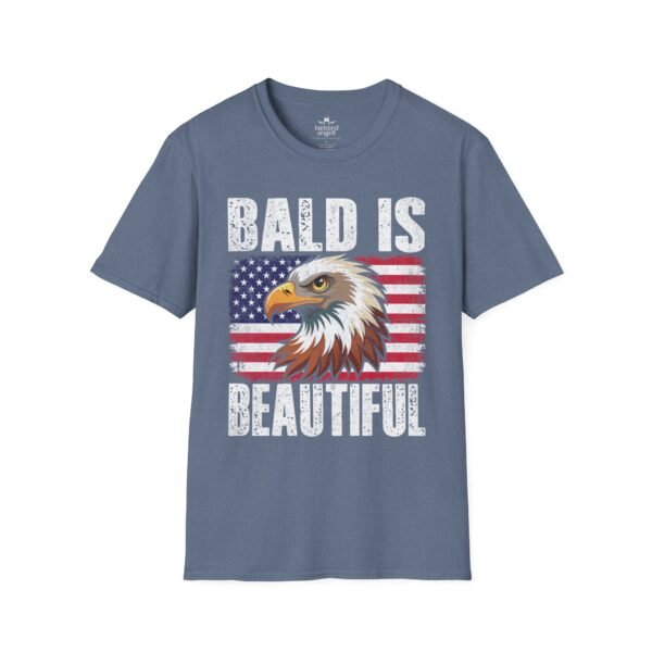 17745554317182199788_2048.jpeg Bald Is Beautiful Eagle T-Shirt — American Flag Patriotic Shirt for Bald Pride
