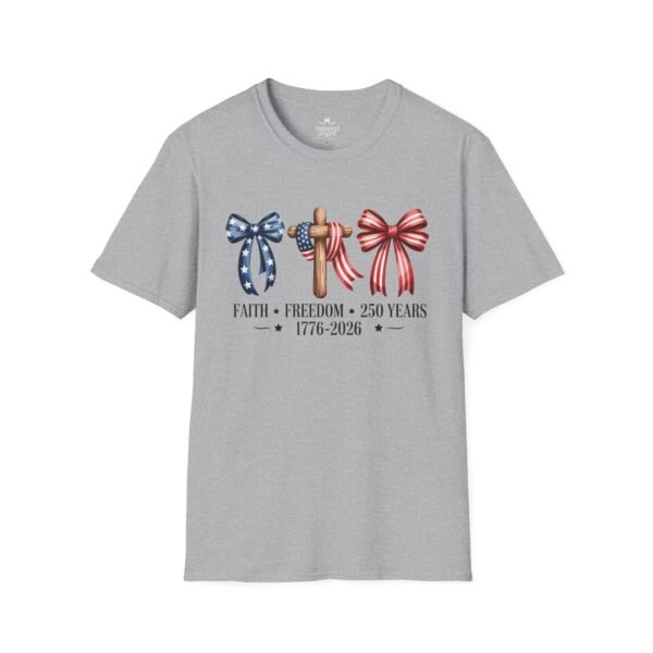 Patriotic 250th Anniversary T-Shirt – "Faith • Freedom • 250 Years 1776–2026"