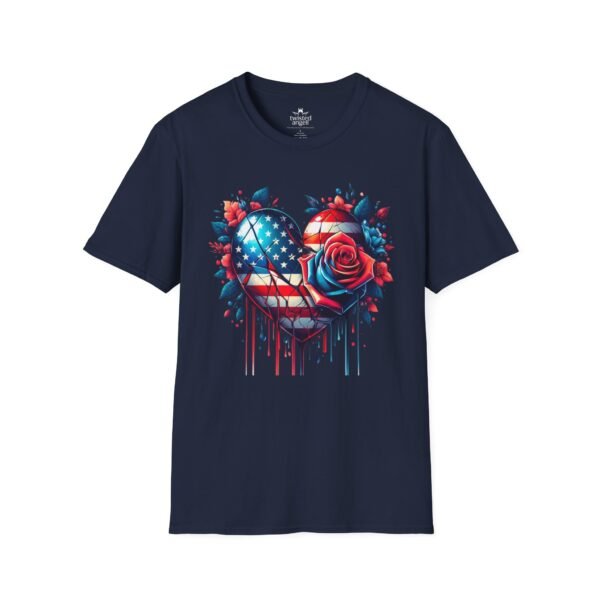 17846271939341190893_2048.jpeg Patriotic Broken Heart Tee — American Flag & Rose Graphic T-Shirt