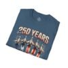 250 Years 1776-2026 Jet Fighter Flag T-Shirt — American Anniversary Patriotic Tee
