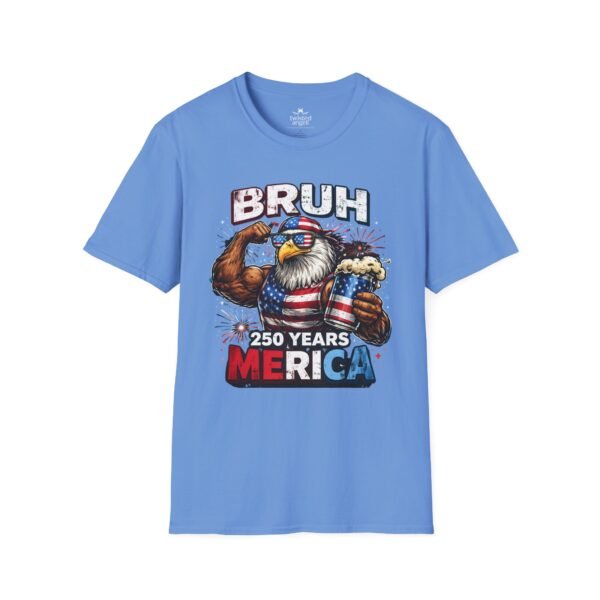 Bruh 250 Years ‘Merica T-Shirt — Patriotic Eagle Beer Graphic Tee