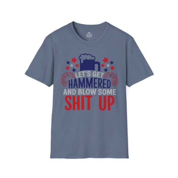 18192678300998356649_2048.jpeg Hammered Beer T-Shirt – "Let's Get Hammered and Blow Some Shit Up" Patriotic Party Tee