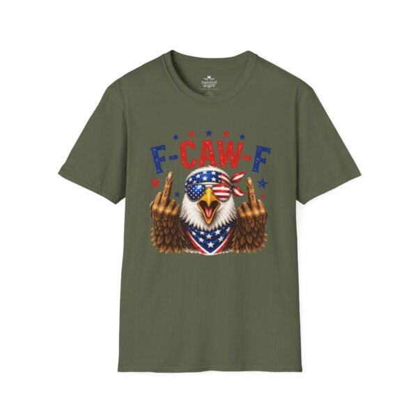 18278160312863385641_2048.jpeg Graphic T-Shirt — Patriotic Eagle "F CAW-F" Middle Finger Design