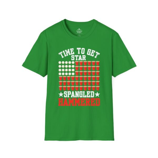 18314477277567360971_2048.jpeg Spangled Hammered T-Shirt – 'Time to Get Star Spangled Hammered' Patriotic Beer Flag Tee