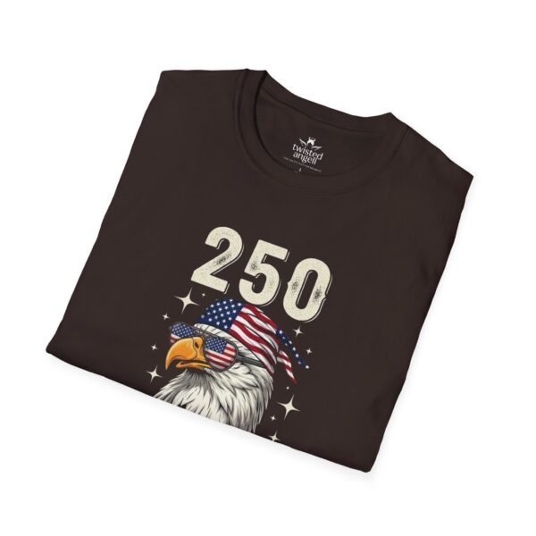 250 Years Baby Eagle T-Shirt – Patriotic American Flag Bald Eagle Tee for Independence Day & 4th of July