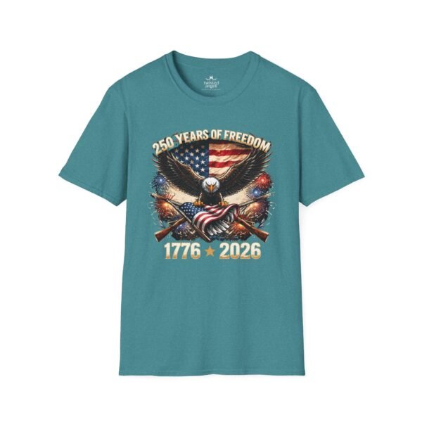 250 Years of Freedom T-Shirt — 1776–2026 Patriotic Eagle American Flag Tee