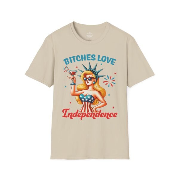18435920269603239323_2048.jpeg Independence Pin-Up Tee — "Bitches Love Independence" 4th of July Graphic T-Shirt