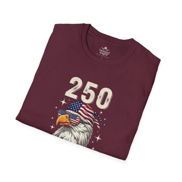 250 Years Baby Eagle T-Shirt – Patriotic American Flag Bald Eagle Tee for Independence Day & 4th of July