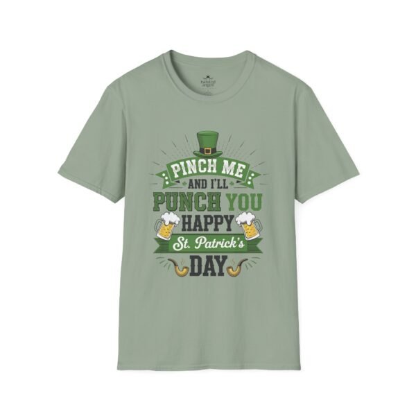 2042043280314217780_2048.jpeg St. Patrick's Day Tee - "Pinch Me and I'll Punch You Happy" Funny Irish Drinking Shirt