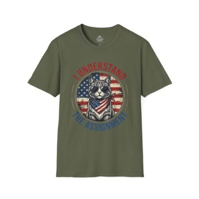 2121520193763825086_2048.jpeg Patriotic Cat T-Shirt — "I Understand The Assignment"
