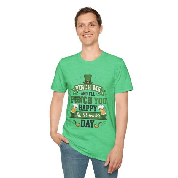 2138945192297951596_2048.jpeg St. Patrick's Day Tee - "Pinch Me and I'll Punch You Happy" Funny Irish Drinking Shirt