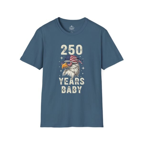 250 Years Baby Eagle T-Shirt – Patriotic American Flag Bald Eagle Tee for Independence Day & 4th of July