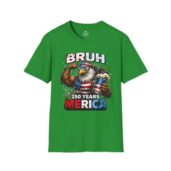 Bruh 250 Years ‘Merica T-Shirt — Patriotic Eagle Beer Graphic Tee