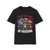 2512388749716085581_2048.jpeg 250 Years of Freedom Motorcycle Frog T-Shirt — Patriotic 4th of July Tee