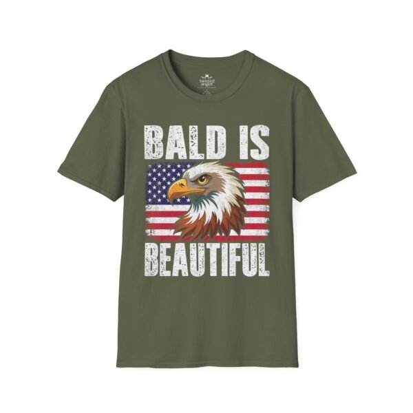 2526768536260258148_2048.jpeg Bald Is Beautiful Eagle T-Shirt — American Flag Patriotic Shirt for Bald Pride