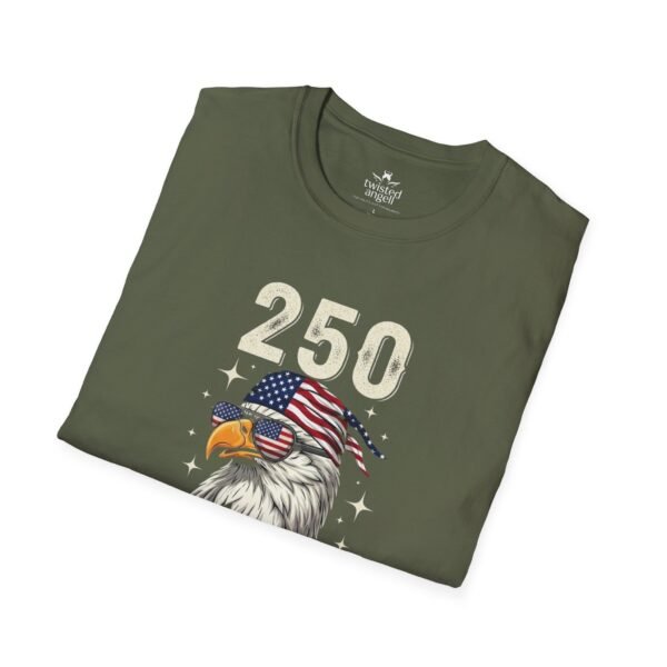250 Years Baby Eagle T-Shirt – Patriotic American Flag Bald Eagle Tee for Independence Day & 4th of July