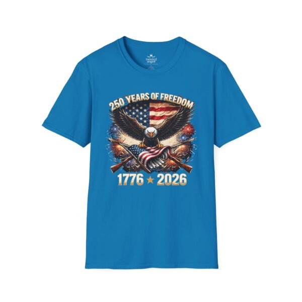 250 Years of Freedom T-Shirt — 1776–2026 Patriotic Eagle American Flag Tee