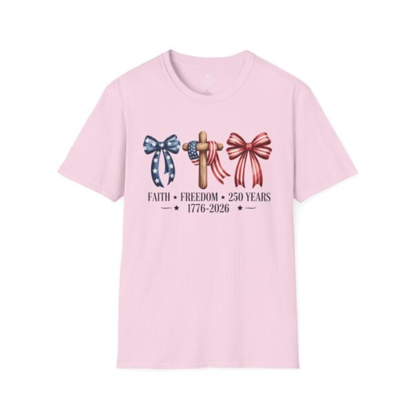 Patriotic 250th Anniversary T-Shirt – "Faith • Freedom • 250 Years 1776–2026"