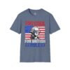 3006196059975581224_2048.jpeg Too Cool For British Rule T-Shirt — Patriotic George Washington American Flag Tee