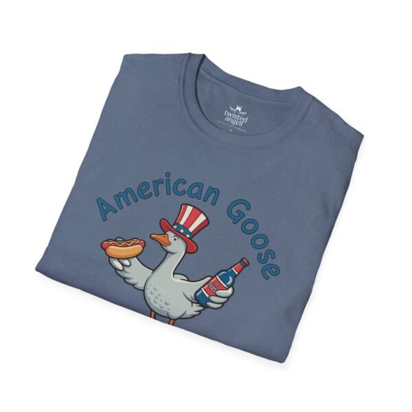 3025146488450288697_2048.jpeg Patriotic American Goose 'Gett'n Loose' T-Shirt