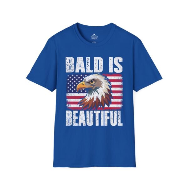 3098586914927374858_2048.jpeg Bald Is Beautiful Eagle T-Shirt — American Flag Patriotic Shirt for Bald Pride