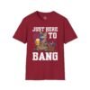 3199963612069862111_2048.jpeg Just Here to Bang T-Shirt — Funny Patriotic Cat Beer 4th of July Tee