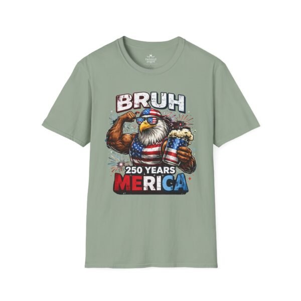 Bruh 250 Years ‘Merica T-Shirt — Patriotic Eagle Beer Graphic Tee