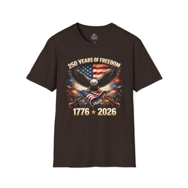 250 Years of Freedom T-Shirt — 1776–2026 Patriotic Eagle American Flag Tee