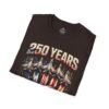 250 Years 1776-2026 Jet Fighter Flag T-Shirt — American Anniversary Patriotic Tee