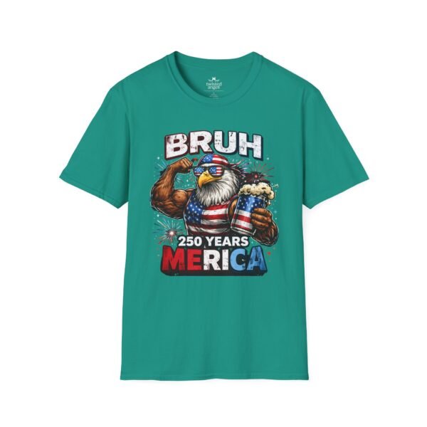 Bruh 250 Years ‘Merica T-Shirt — Patriotic Eagle Beer Graphic Tee