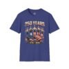 250 Years 1776-2026 Jet Fighter Flag T-Shirt — American Anniversary Patriotic Tee