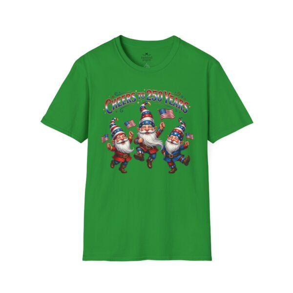 3604247612081873809_2048.jpeg Patriotic Gnomes T-Shirt — "Cheers to 250 Years" Vintage 4th of July Graphic Tee