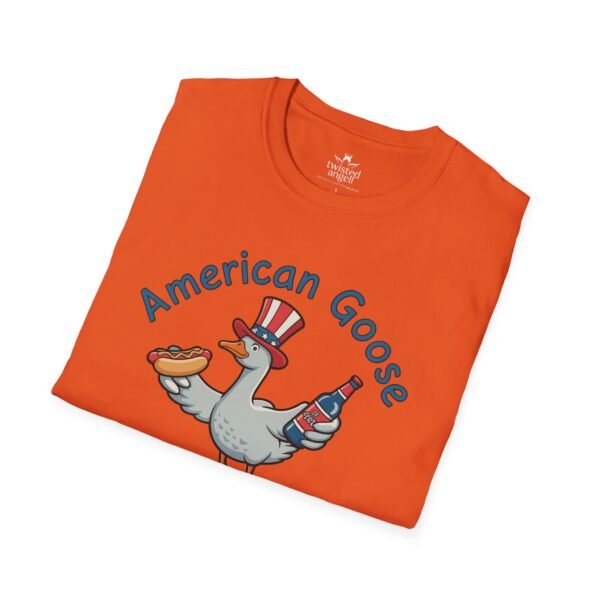 3782329320335427304_2048.jpeg Patriotic American Goose 'Gett'n Loose' T-Shirt