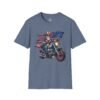 3838748453214407045_2048.jpeg Uncle Sam Riding Motorcycle - Patriotic Flag T-shirt