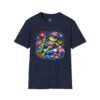 4127848421298752176_2048.jpeg Fourth of July Patriotic Frog with Beer T-Shirt — Relaxing American Flag Pool Float Design
