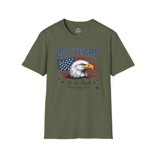 250 Years Eagle Flag T-Shirt — "We the People" Patriotic Anniversary Tee