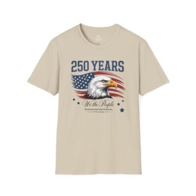 250 Years Eagle Flag T-Shirt — "We the People" Patriotic Anniversary Tee