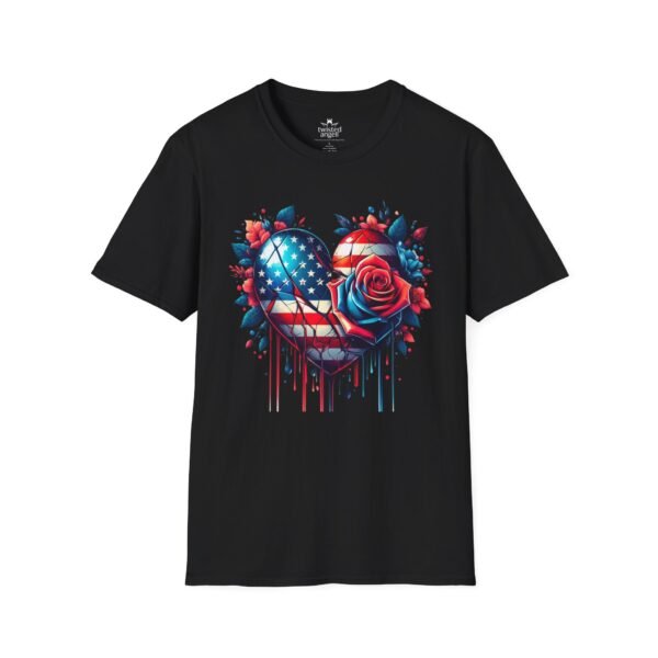 4536596284063743605_2048.jpeg Patriotic Broken Heart Tee — American Flag & Rose Graphic T-Shirt