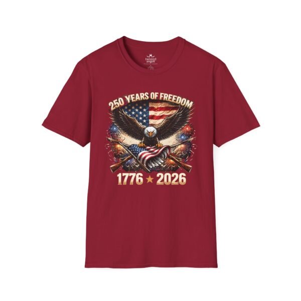 250 Years of Freedom T-Shirt — 1776–2026 Patriotic Eagle American Flag Tee