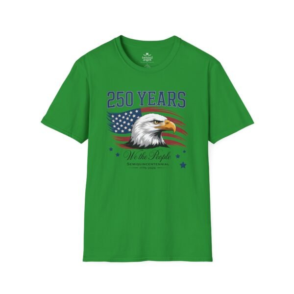 250 Years Eagle Flag T-Shirt — "We the People" Patriotic Anniversary Tee