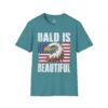 4928471468919679128_2048.jpeg Bald Is Beautiful Eagle T-Shirt — American Flag Patriotic Shirt for Bald Pride