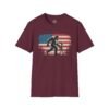 5000636254984531334_2048-1.jpeg Bigfoot ET American Flag T-Shirt — Sasquatch Silhouette Patriotic Tee