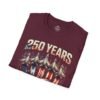 250 Years 1776-2026 Jet Fighter Flag T-Shirt — American Anniversary Patriotic Tee