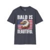 5195298812978422643_2048.jpeg Bald Is Beautiful Eagle T-Shirt — American Flag Patriotic Shirt for Bald Pride