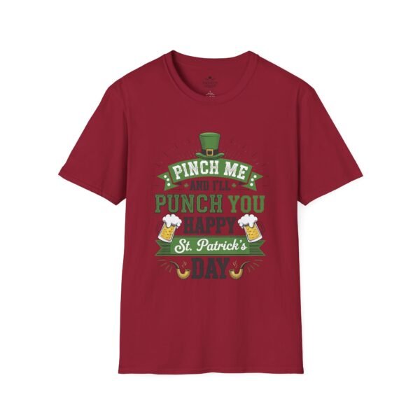 5303798530821979259_2048.jpeg St. Patrick's Day Tee - "Pinch Me and I'll Punch You Happy" Funny Irish Drinking Shirt