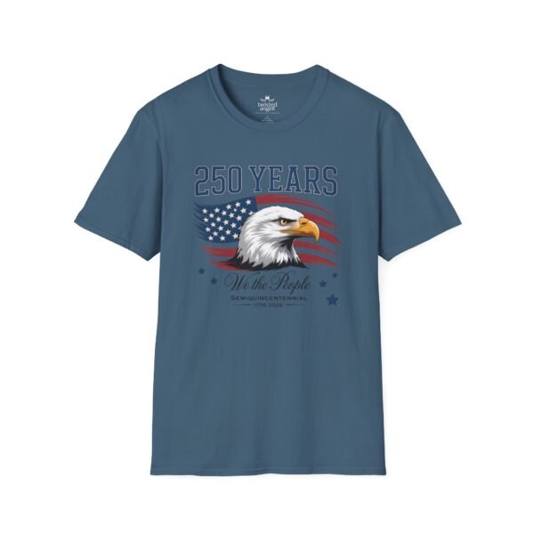 250 Years Eagle Flag T-Shirt — "We the People" Patriotic Anniversary Tee