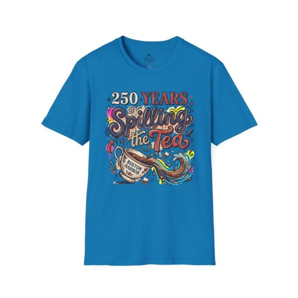 250 Years Spilling the Tea T-Shirt – Boston Tea Party Vintage Protest Graphic Tee