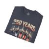 250 Years 1776-2026 Jet Fighter Flag T-Shirt — American Anniversary Patriotic Tee