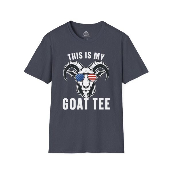 573468525094330556_2048.jpeg This Is My Goat Tee T-Shirt – American Flag Sunglasses Graphic